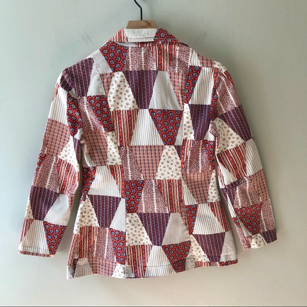 Vintage 70s Patchwork Blazer - image 2